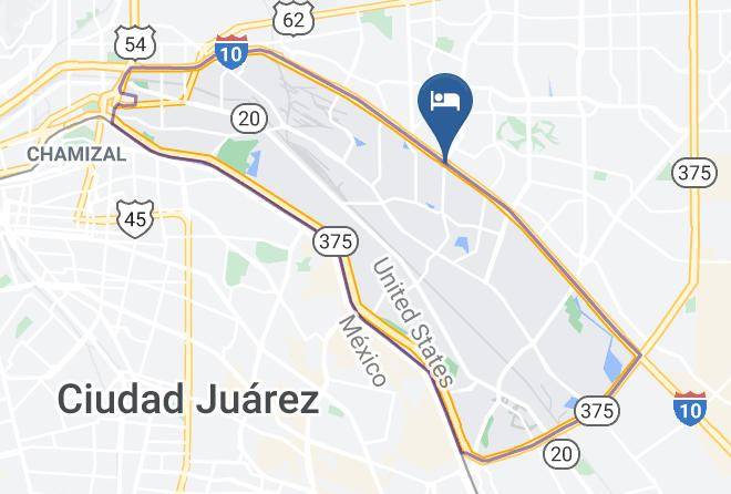 El Paso - Quality Inn Airport East Maps