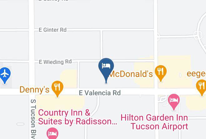 Pima - Quality Inn Airport Maps
