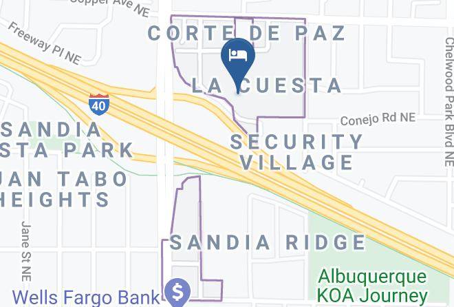 Bernalillo - Quality Inn Albuquerque East I 40 Juan Tabo Exit Maps