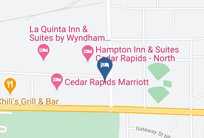 Quality Inn At Collins Road Cedar Rapids Map