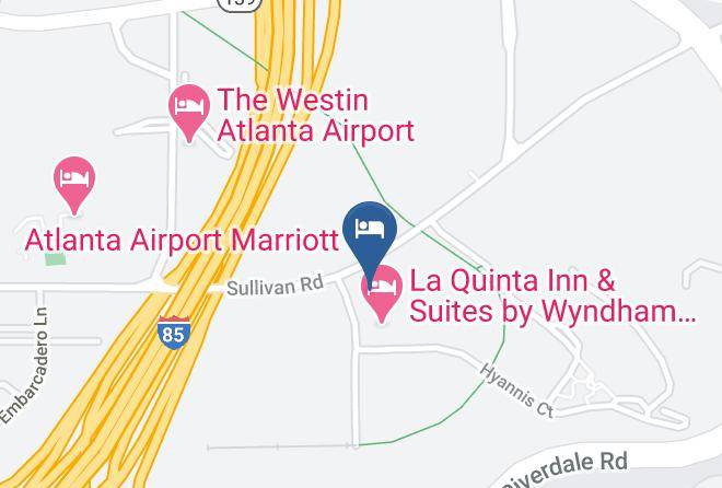 Clayton - Quality Inn Atlanta Airport Central Maps