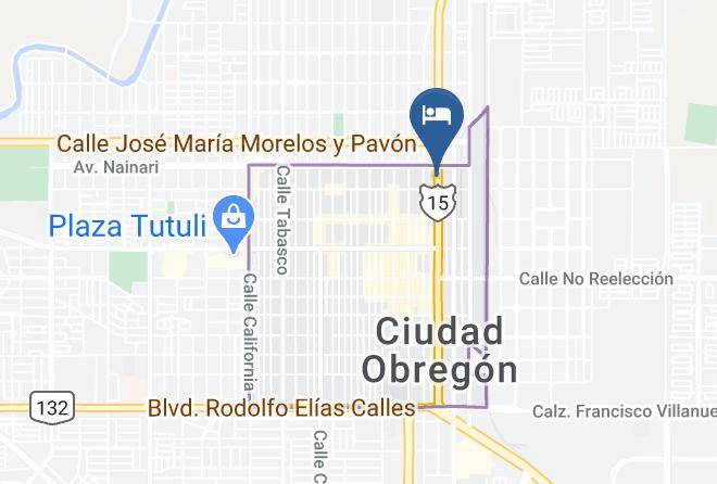 Cajeme - Quality Inn Ciudad Obregon Maps