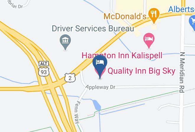 Flathead - Quality Inn Big Sky Maps