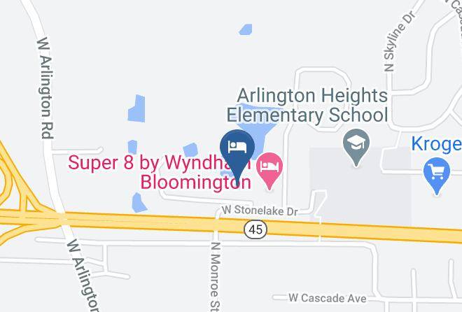 Quality Inn Bloomington Near University Map