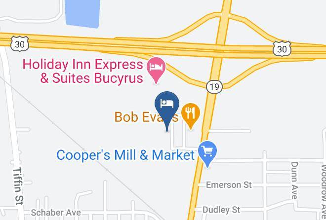 Quality Inn Bucyrus Map