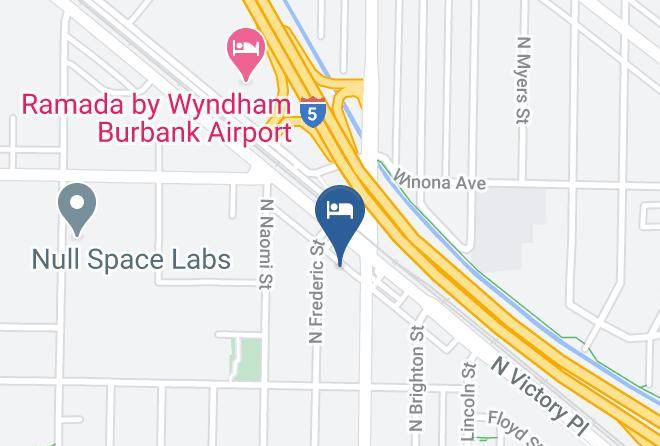 Los Angeles - Quality Inn Burbank Airport Maps