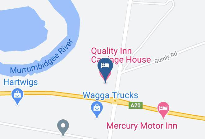 Wagga Wagga - Quality Inn Carriage House Maps