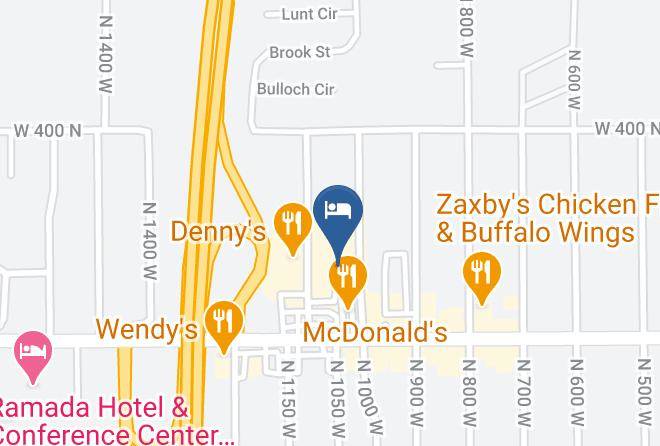 Iron - Quality Inn Cedar City University Area Maps