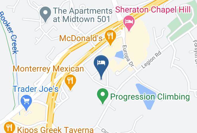 Orange - Quality Inn Chapel Hill University Area Maps