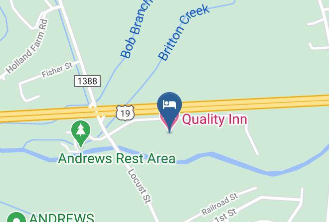 Quality Inn Andrews Map