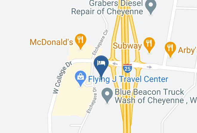 Laramie - Quality Inn Cheyenne I 25 South Maps