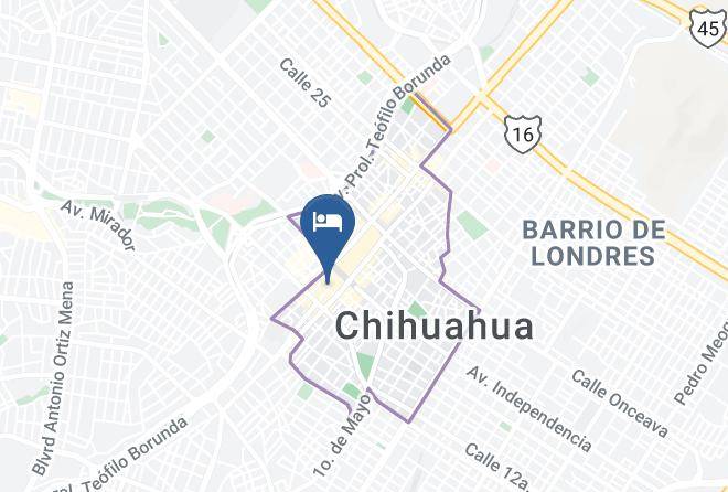 Chihuahua City Center - Quality Inn Chihuahua San Francisco Maps