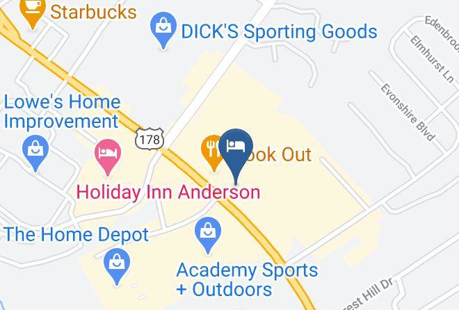 Anderson - Quality Inn Clemson Near University Maps