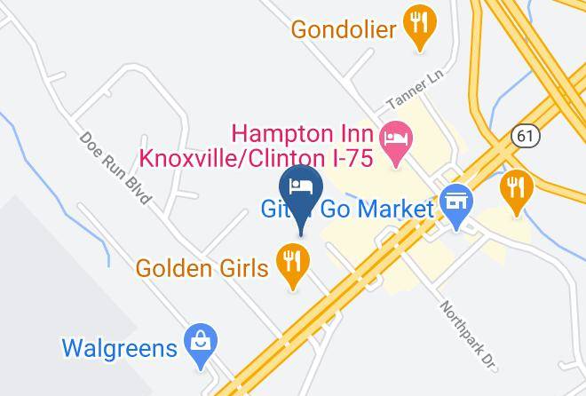 Anderson - Quality Inn Clinton Knoxville North Maps