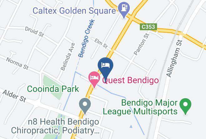 Greater Bendigo - Quality Inn Colonial Maps
