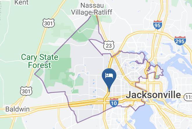 Stayable Suites Jacksonville West1 Map