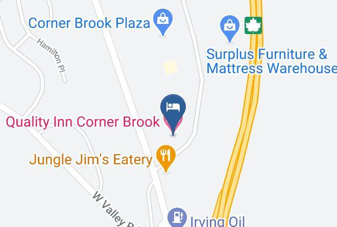 Quality Inn Corner Brook Map
