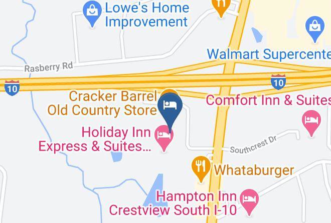 Okaloosa - Quality Inn Crestview Near Eglin Afb Maps