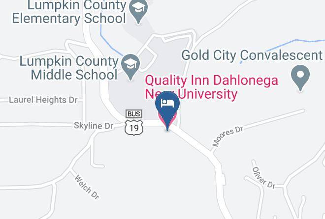 Lumpkin - Quality Inn Dahlonega Near University Maps