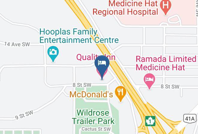 Division 1 - Quality Inn Medicine Hat Maps