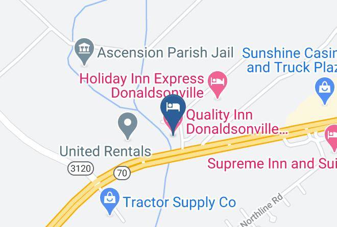Ascension Par - Quality Inn Donaldsonville Gonzales Maps