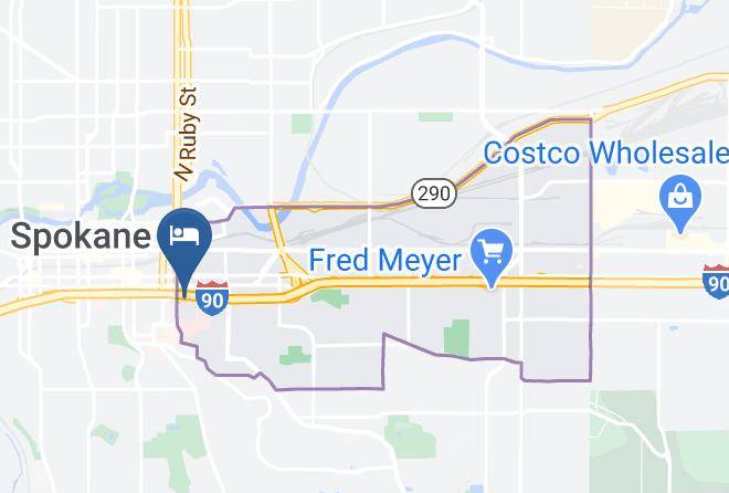 Spokane - Quality Inn Downtown 4th Avenue Maps