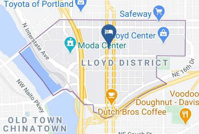 Multnomah - Quality Inn Downtown Convention Center Portland Maps