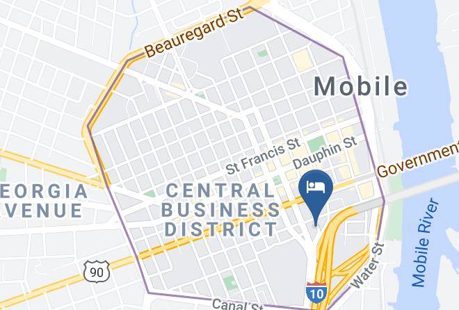 Mobile - Quality Inn Downtown Historic District Maps