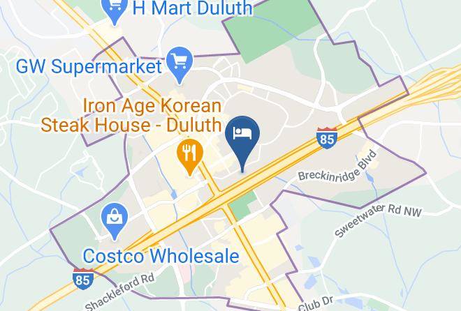 Gwinnett - Quality Inn Duluth Atlanta Northeast Maps