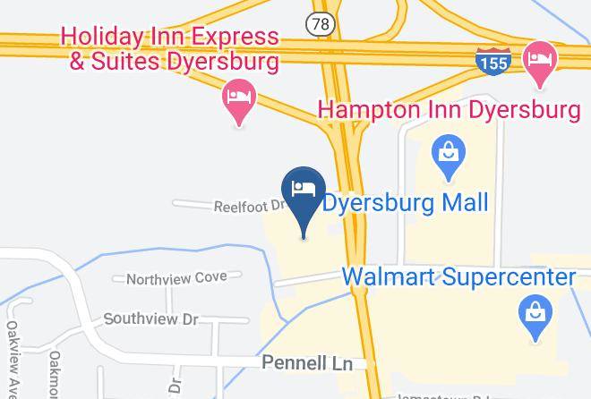 Quality Inn Dyersburg I 155 Map