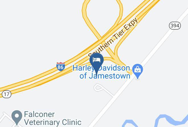 Chautauqua - Quality Inn Falconer Jamestown Maps
