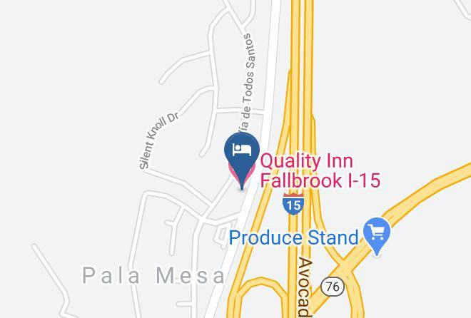 San Diego - Quality Inn Fallbrook I 15 Maps