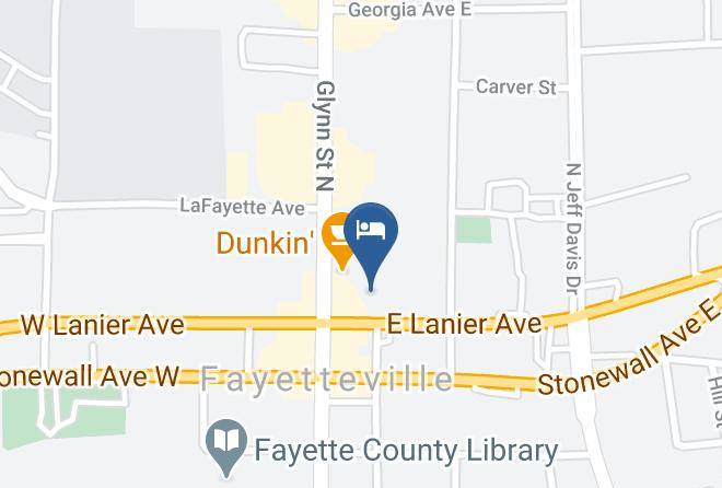 Quality Inn Fayetteville Near Historic Downtown Square Map