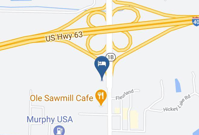 St Francis - Quality Inn Forrest City I 40 Maps