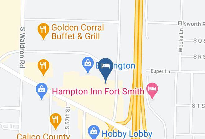 Quality Inn Fort Smith I 540 Map
