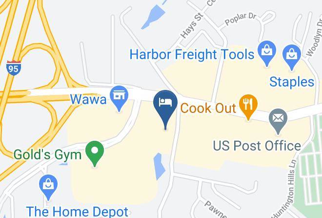 Fredericksburg City - Quality Inn Fredericksburg Central Park Area Maps