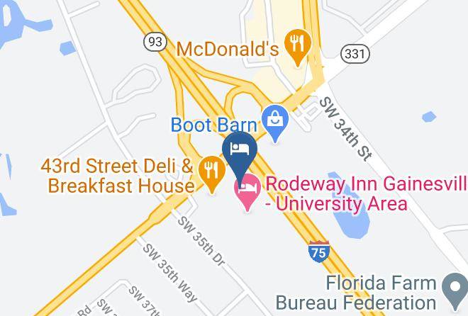 Quality Inn Gainesville I 75 Map