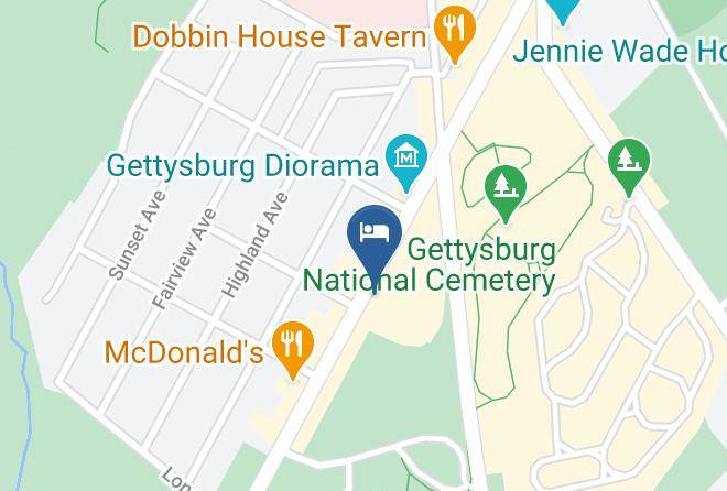 Quality Inn Gettysburg Battlefield Map