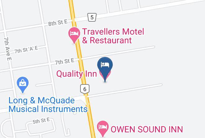 Grey - Quality Inn Owen Sound Maps