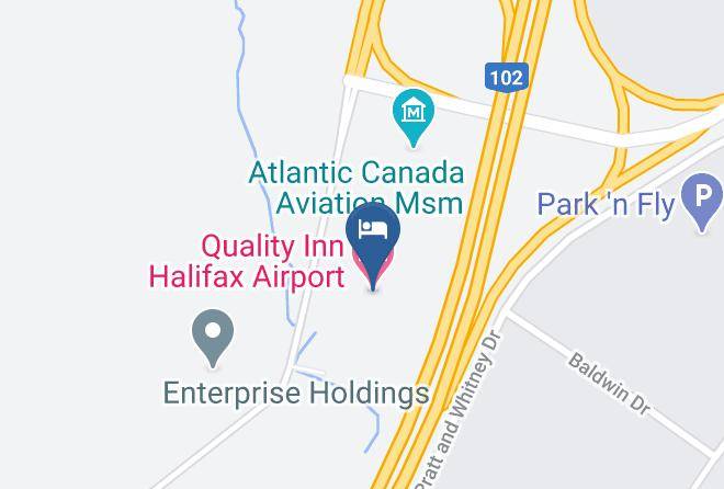 Quality Inn Halifax Airport Map - Nova Scotia - Halifax