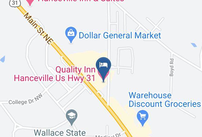 Cullman - Quality Inn Hanceville Us Hwy 31 Maps