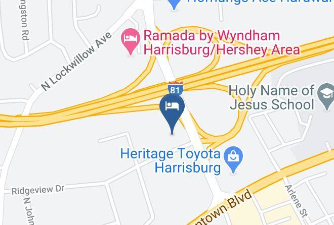 Dauphin - Quality Inn Harrisburg Hershey Area Maps