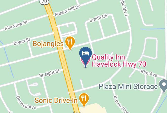 Craven - Quality Inn Havelock Hwy 70 Maps