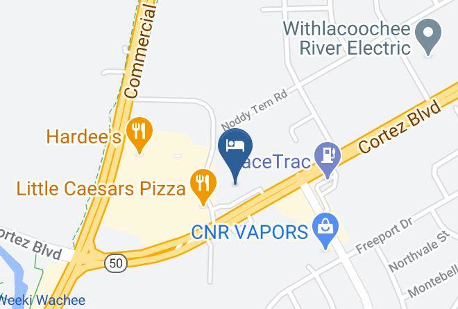 Hernando - Quality Inn Weeki Wachee Springs Maps