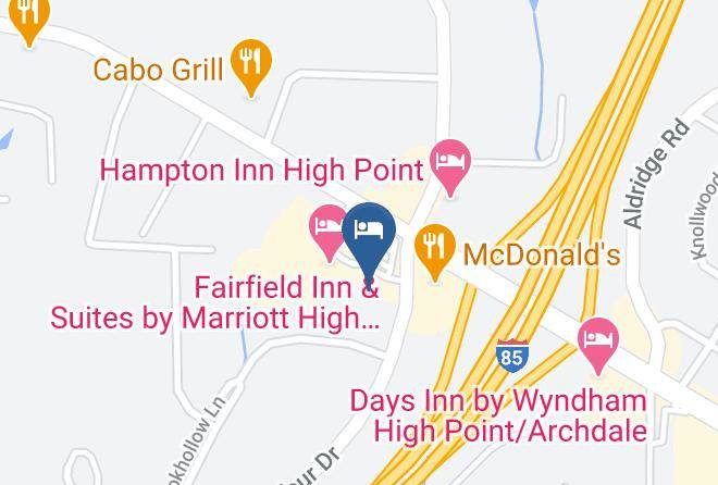 Randolph - Quality Inn High Point Archdale Maps