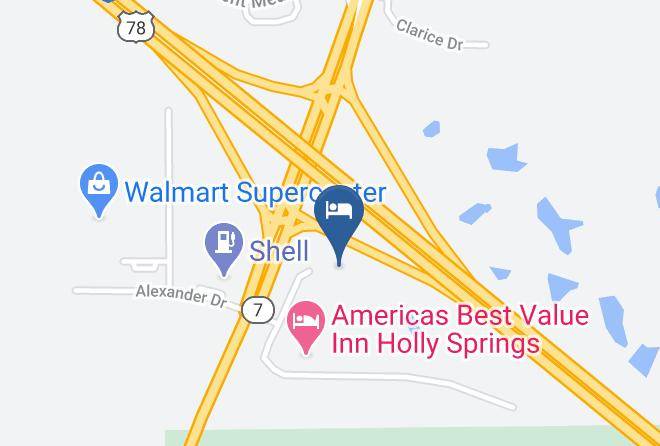 Marshall - Quality Inn Holly Springs South Maps