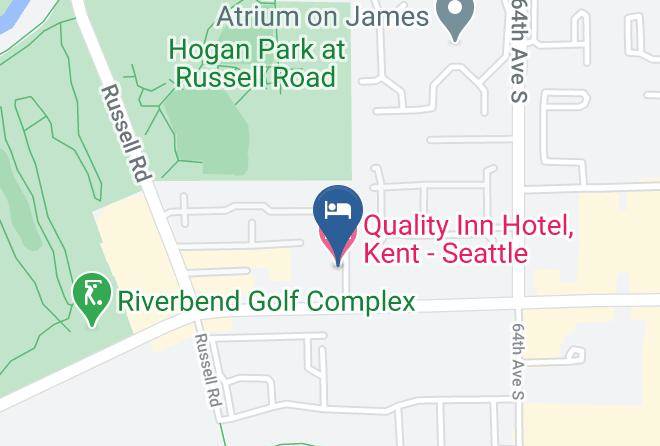 King - Quality Inn Hotel Kent Seattle Maps