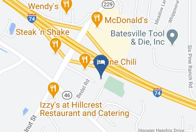 Ripley - Quality Inn I 74 Batesville Maps