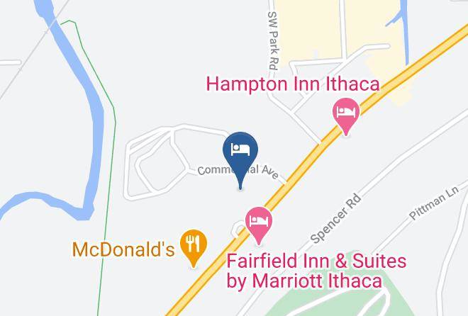 Tompkins - Quality Inn Ithaca University Area Maps
