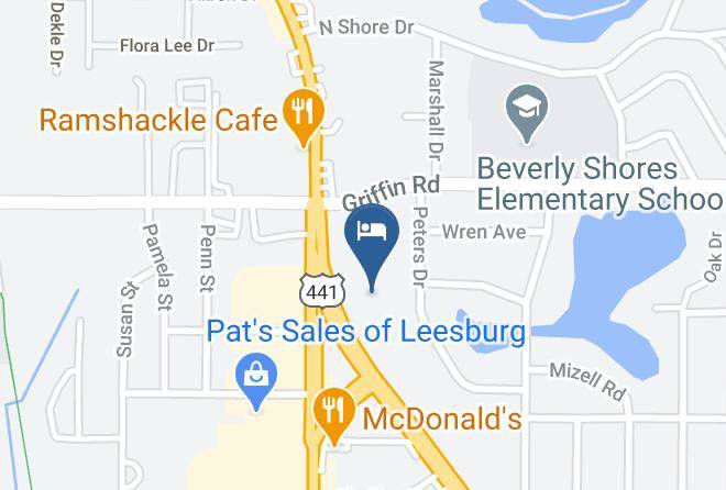Lake - Quality Inn Leesburg Chain Of Lakes Maps